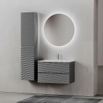 Тумба с раковиной Sancos Folk 80 FL80GS Grey soft