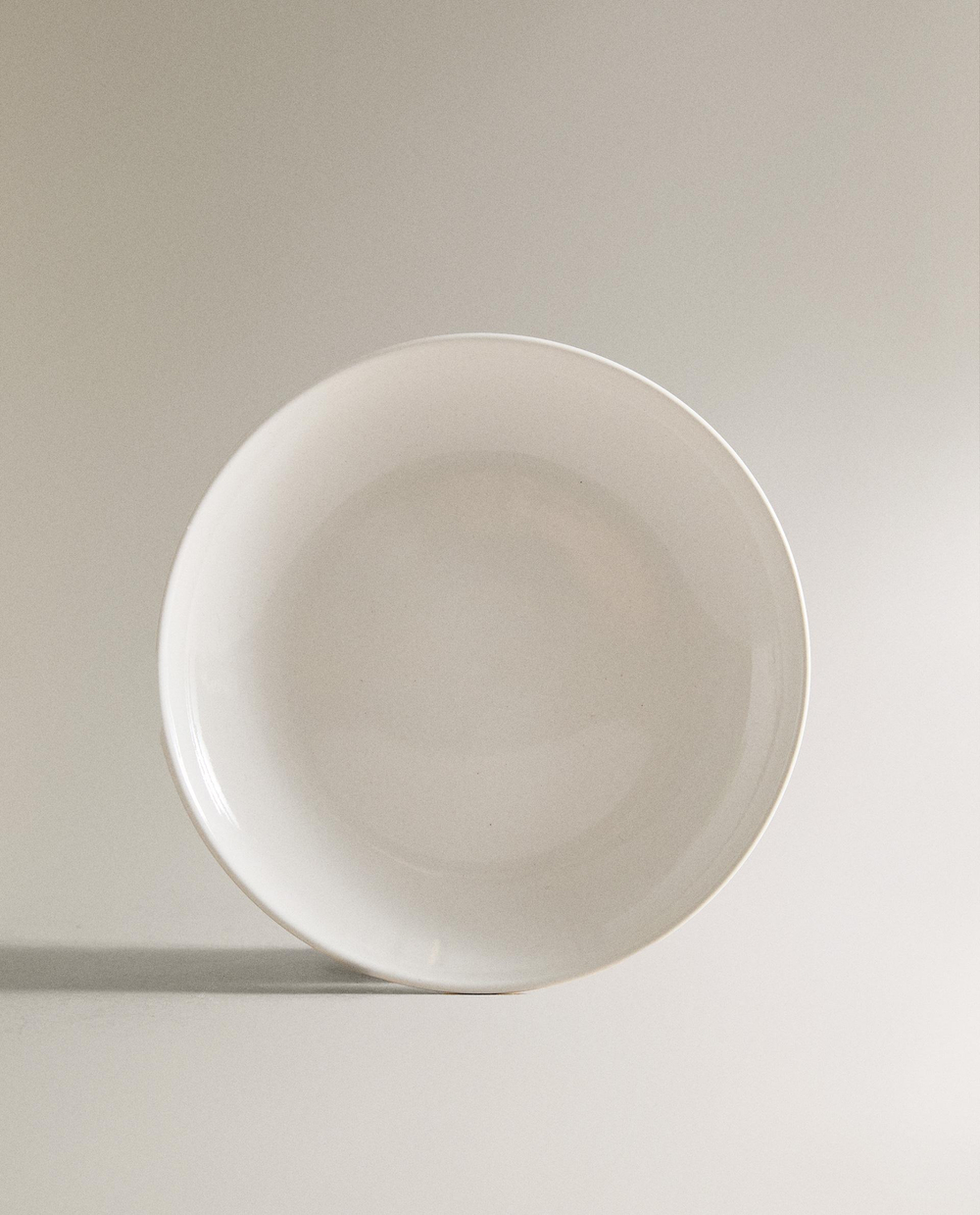 Zara Home тарелка пирожковая из каменной керамики, цвет белый, 15.2 см