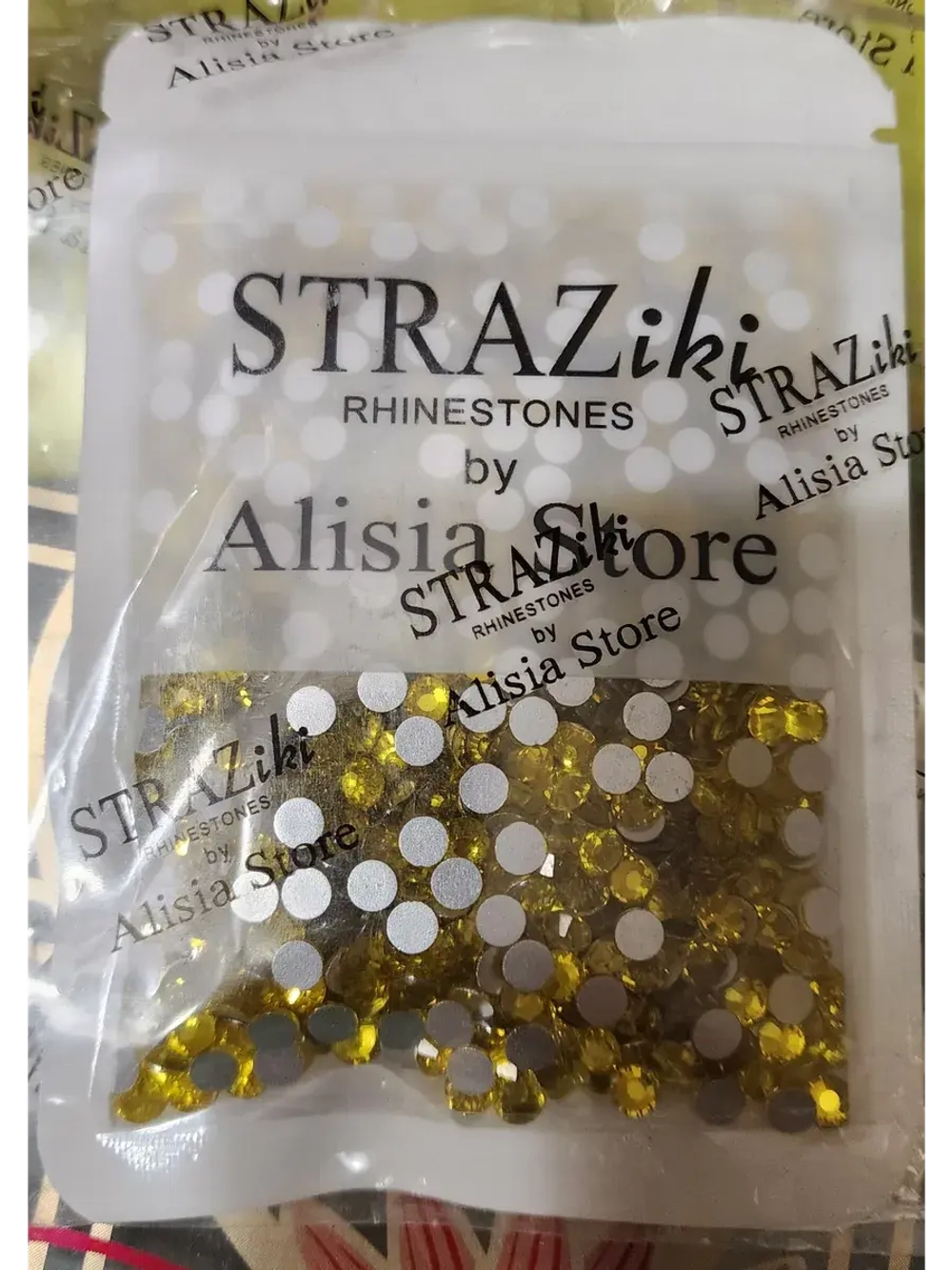 Стразы холодной фиксации стекло ss20 Citrine