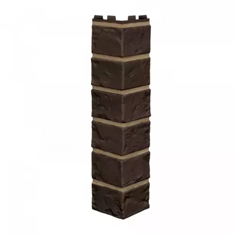 Угол наружный Vilo Brick (Кирпич), Тёмно-коричневый