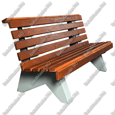 СКАМЕЙКА ПАРКОВАЯ СО СПИНКОЙ