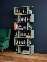 Стеллаж 72х24х174, Марм, напольный, зеленый