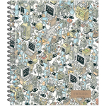 НОВИНКА! Тетрадь общая 96 листов на металлическом гребне "Технодудлинг"