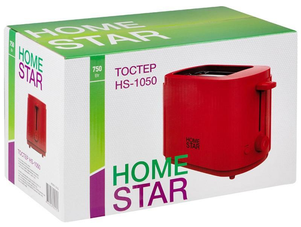 Тостер HOMESTAR HS-1050 красный (106194)