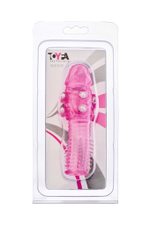 Насадка на член розовая 13,5 см