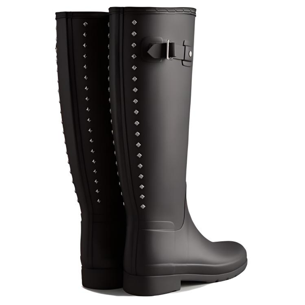 HUNTER Thermal Slip Resistant Rain Boots Men"s Black