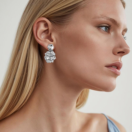 Серьги Dyrberg Kern FREESIA SS CRYSTAL 480062