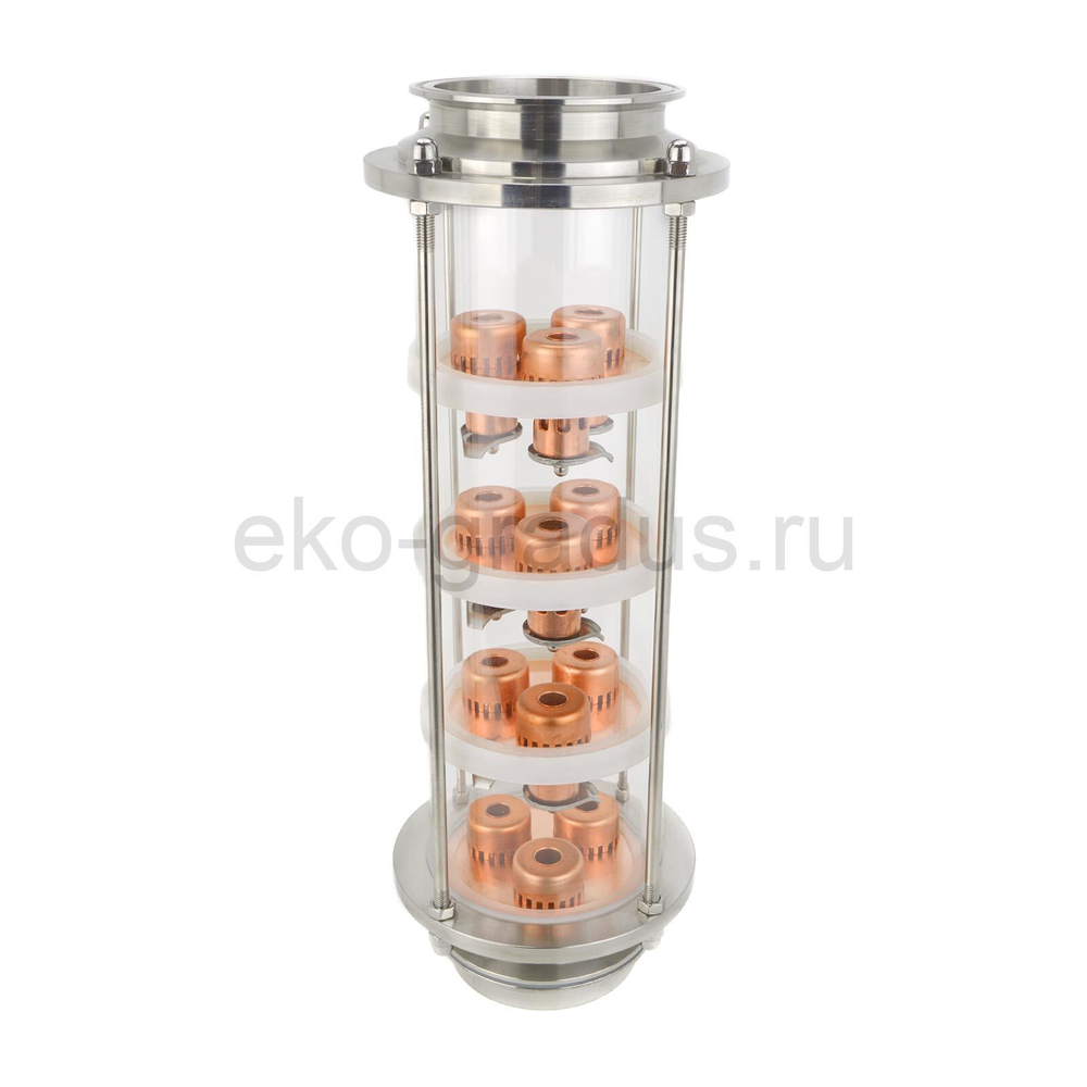 Тарельчатая колпачковая колонна (флейта) 4 дюйма, медная