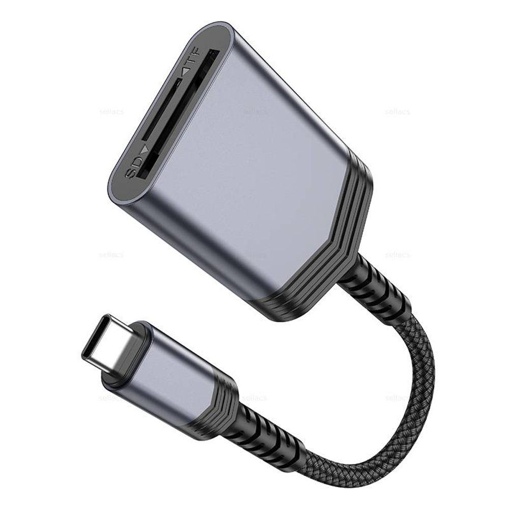 Кардридер Hoco UA25 2-в-1 Type-C