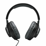 Компьютерная гарнитура JBL Quantum 100, черные, игровые наушники проводные