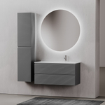Тумба с раковиной Sancos Folk 100 см FL100RGS grey soft