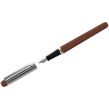 УЦЕНКА Ручка перьевая Berlingo Nature, черная, 0.8 мм, красное дерево