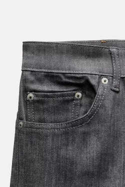 ZARA ДЖИНСЫ BOOTCUT CROPPED С ВЫСОКОЙ ПОСАДКОЙ — ZW COLLECTION, СЕРЫЙ