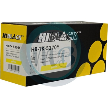Тонер-картридж Hi-Black (HB-TK-5370Y) для Kyocera ECOSYS PA3500/PA3500cx/MA3500/MA3500cix, Yellow, 5K