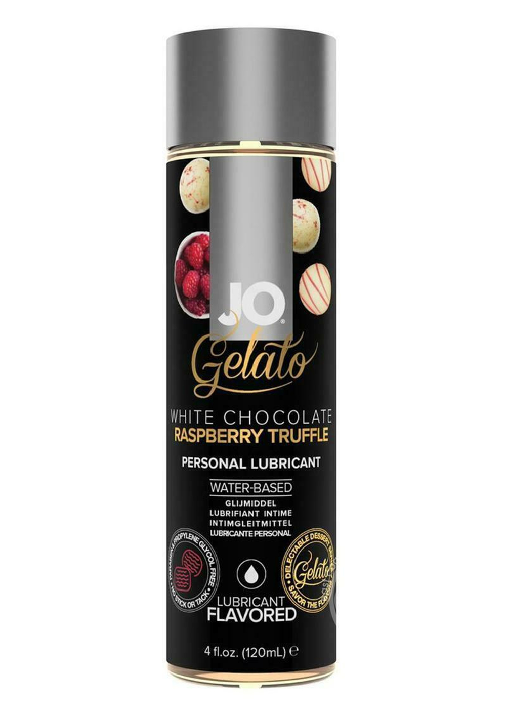 Вкусовой лубрикант "Трюфели из белого шоколада с малиной" / White Chocolate Raspberry Truffle - 120 мл.