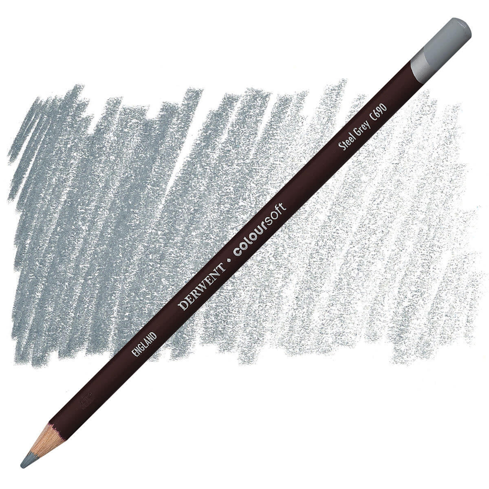 Derwent Coloursoft. C690 Steel Grey