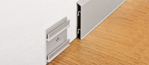 Алюминиевый плинтус Progress Profiles PKISPAA 70*2000 мм Серебро