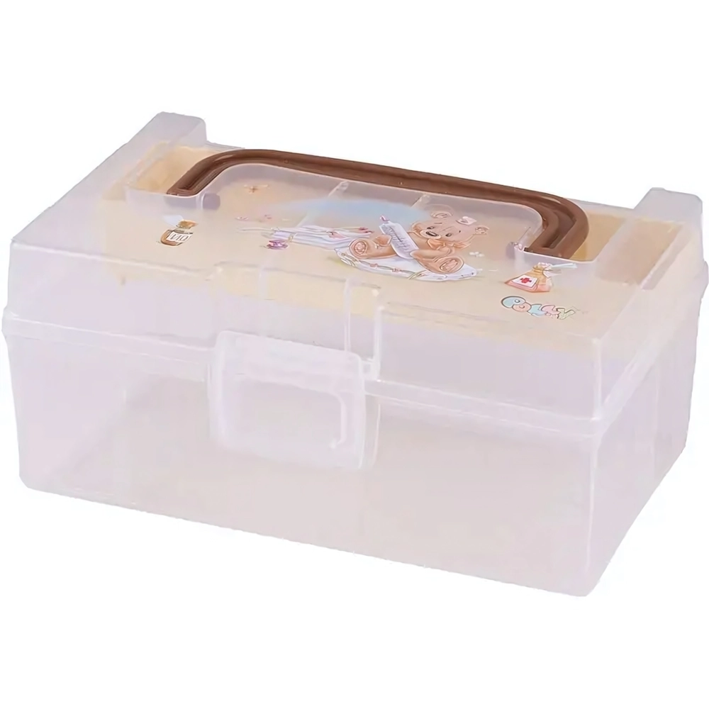 Контейнер для детской дорожной аптечки 0,8л с вкладышем 170*108*78 POLLY