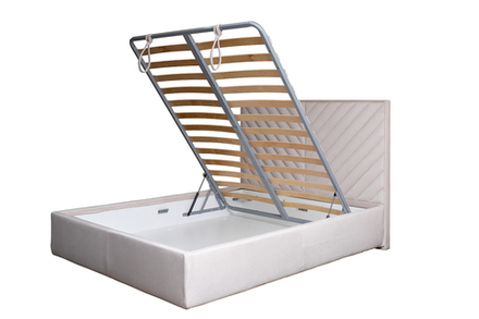 Кровать Garda Decor Милано Базовая (Milano Basic) c подъем.мех.велюр бежевый Colt002 173*220*125
