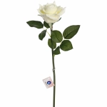 Цветок искусственный «Natur» 50см Роза белая