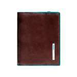 Чехол для кредитных/визитных карт Piquadro Blue Square, коричневый, 8,8x10,5x1,2 см