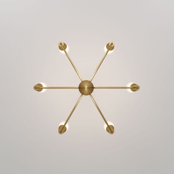 Подвесная люстра Eurosvet Rhyton 60167/6 латунь