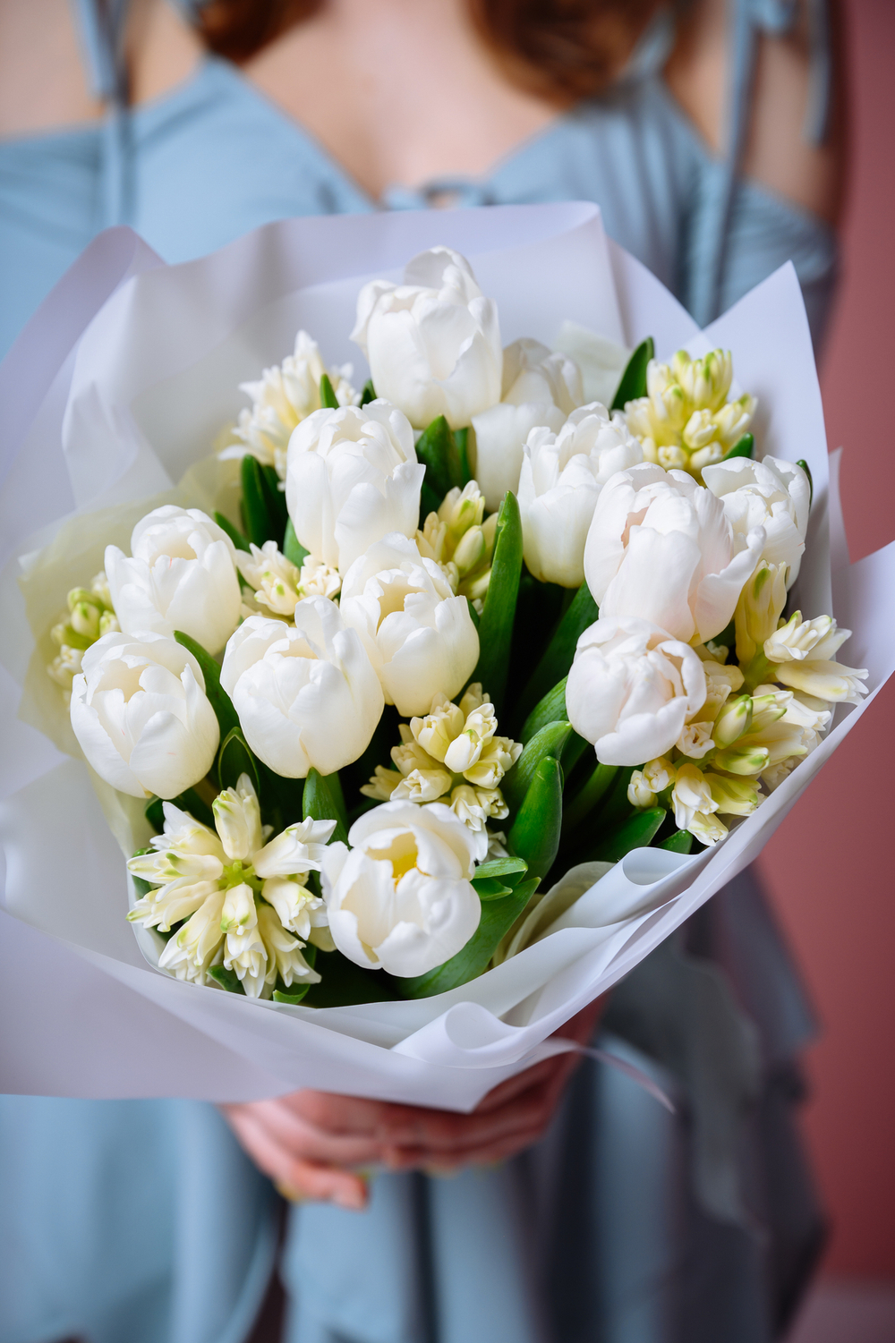 Букет Белый персик