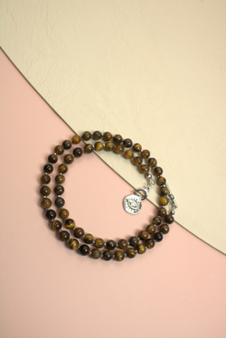 Чокер с тигровым глазом "Око тигра"