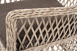 "Эспрессо–80 L" обеденная группа плетеная, цвет бежевый