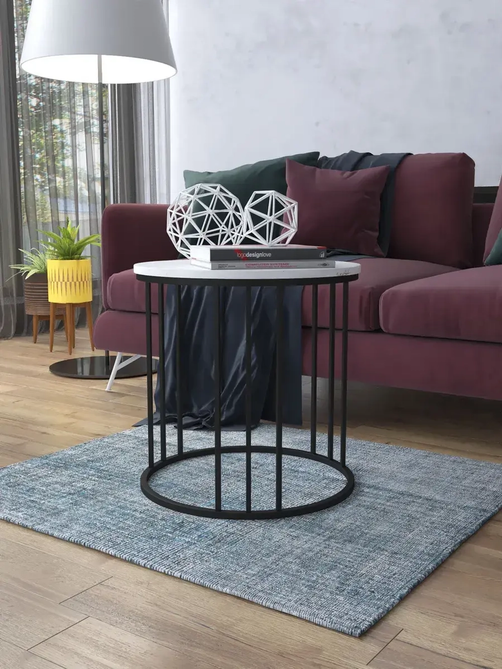 Журнальный стол Трио малый - ЧЗБГ - МДФ в ПВХ