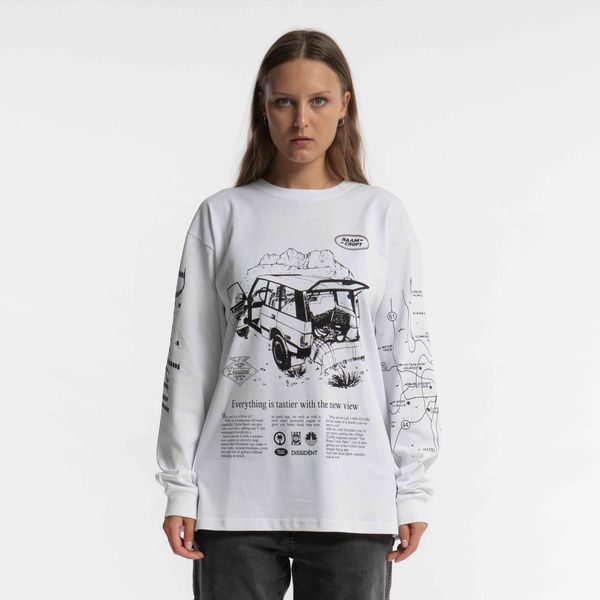 Лонгслив Globetrotter in White - фото 3