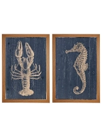 Картина на натуральном холсте "Морской стиль"