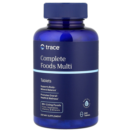 Trace, Complete Foods Multi, мультивитамины, 240 таблеток
