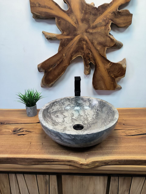 Раковина из мрамора Bowl Doreng BM-65708 45*45*15 из натурального камня