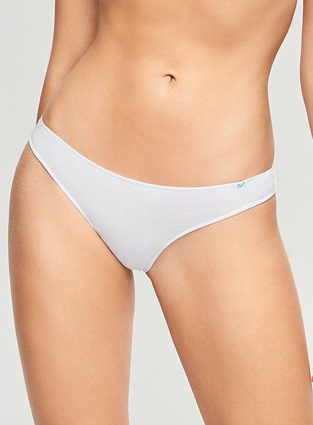 Изящные трусики-бразилиана с заниженной талией (Размер: 5 размер) (Цвет: серый меланж)