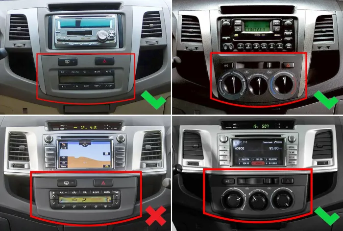 Магнитола для Toyota HiLux 7 2011-2015 - Kuberg монитор 12.3" в стиле MERCEDES на Android 13, Быстрая, CarPlay, 4G SIM-слот