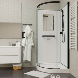 Душевая кабина Ceruttispa (ЧеруттиСпа) KORRA90B, с низким поддоном, 90x90x205