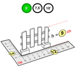 Элемент заборчика зеленый для конструктора