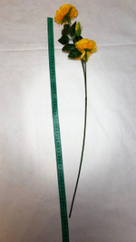 Искусственные цветы, желтые подсолнухи / Высота 44 см. 9 стебелей 9 бутонов/