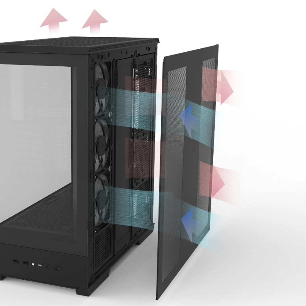 Корпус ZALMAN P50 DS, ATX, BLACK, без БП