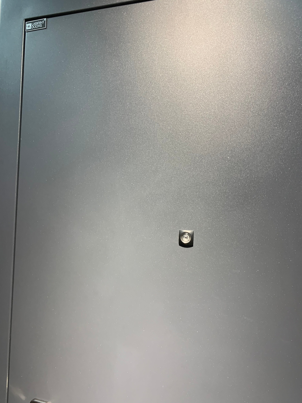 Входная металлическая дверь ACUSTIC (АКУСТИК) 22 Белый софт, черная вставка