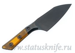 Нож Microtech Kitchen Santoku DLC Bolster Ultem Signature 3200B-1DLCTULSфотография - 2