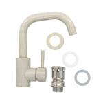 67-0-727 Смеситель однорычажный, для кухни, РК, гайка, бежевый, под камень,картридж 40мм