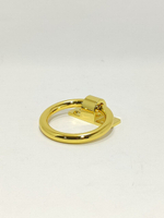 Мебельная ручка-кольцо золото "Трабл Шутер" 80мм