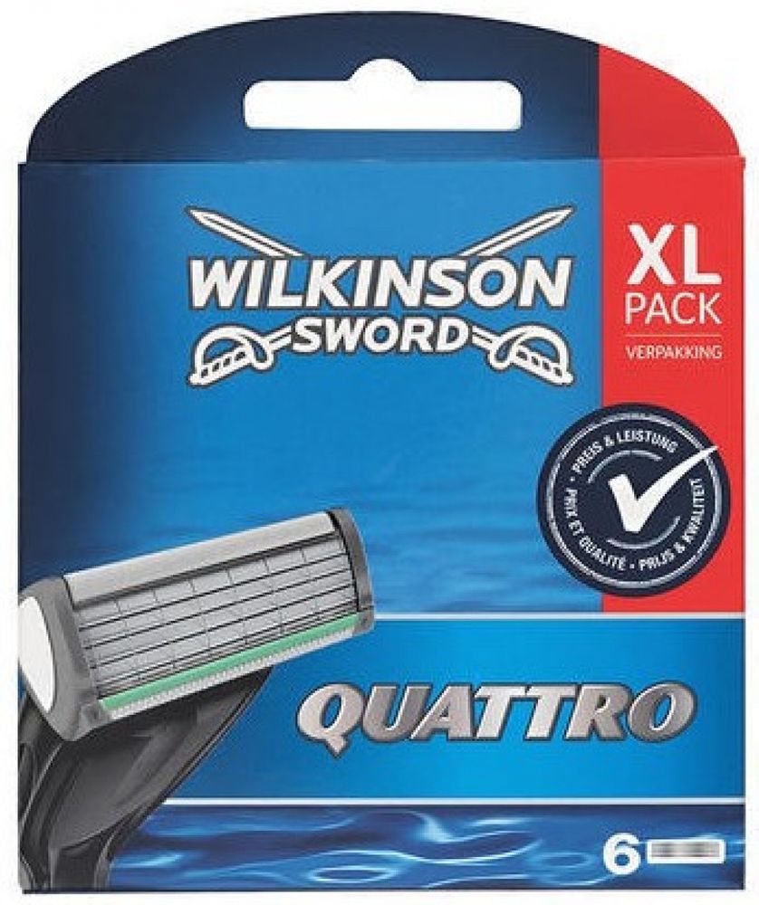 Wilkinson Sword кассеты Quattro 6шт