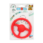 Массажер силиконовый "Руль" красный (КНОПА)