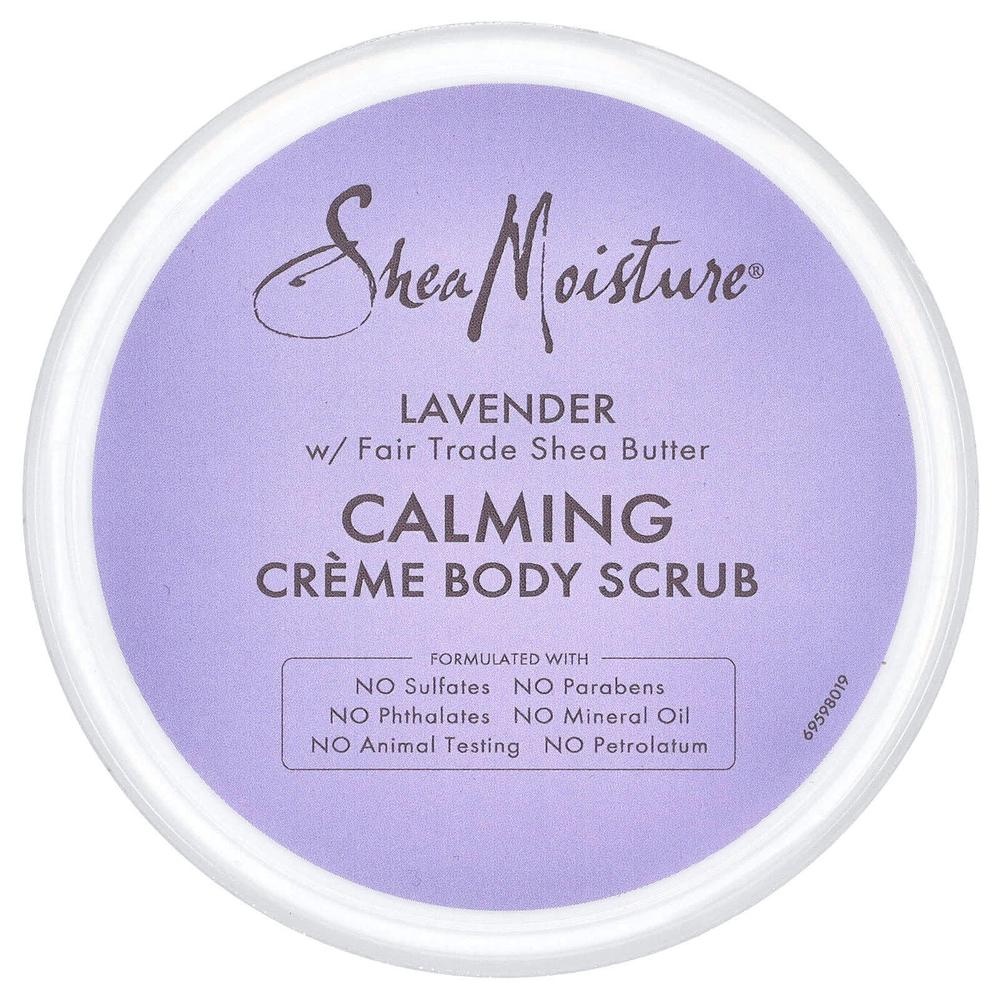 SheaMoisture, успокаивающий крем-скраб для тела, лаванда, 320 г (11,3 унции)