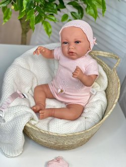 Кукла Реборн Marina and Pau 45см Ane мягконабивная (M3040)