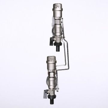 Коллекторный блок Valtec 1"x3/4" 7 выходов с расходомерами (нерж. сталь) VTc.589.EMNX.0607