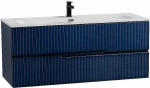Тумба с раковиной Cezares DUET-N 120 DUET-N-1200-2C-SO-SPF-P сапфир